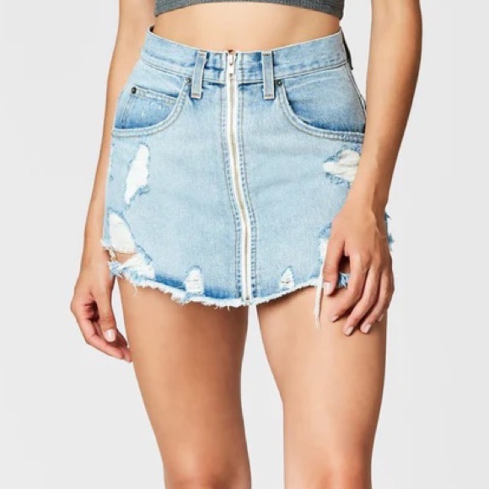 LF Carmar Jean Skirt with Zipper